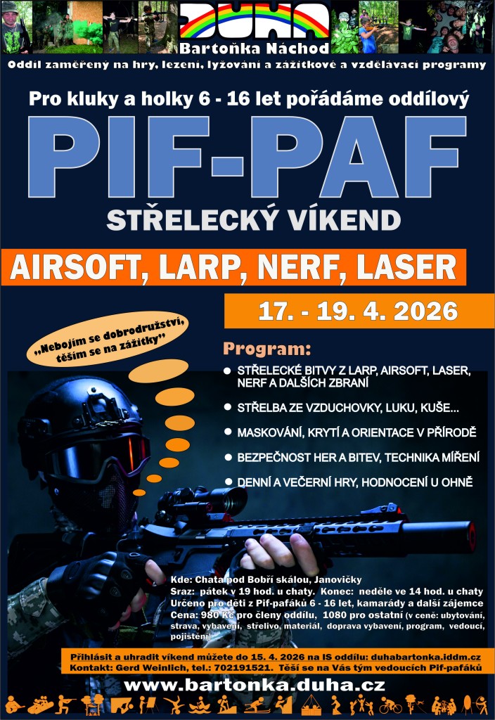 Pifpafácký střelecký víkend oddíl